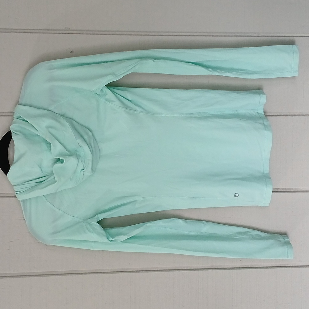 Lululemon Athletica Runbeam Hoodie Mint Green Size 4 - Picture 3 of 11